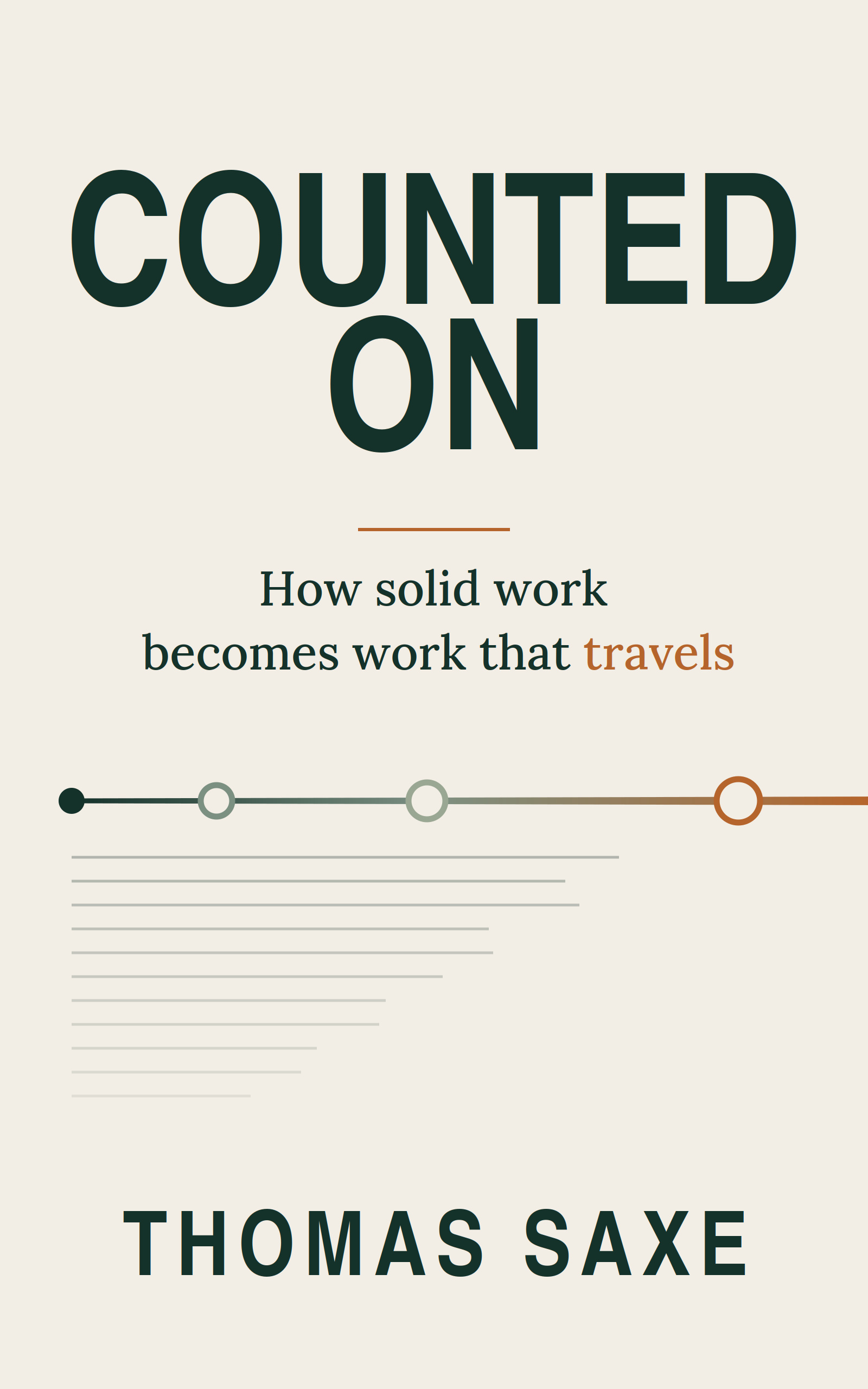 Cover of Counted On by Thomas Saxe